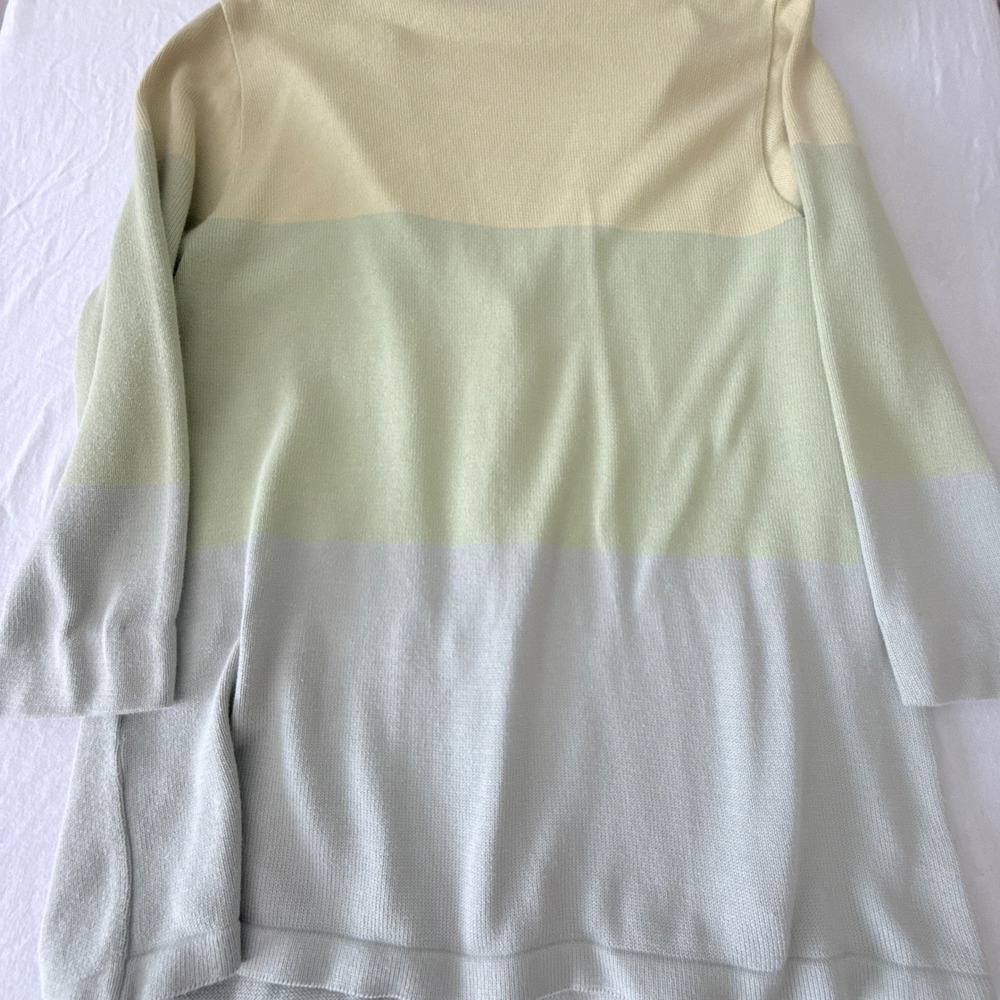 Mondi Womens Vintage Cardigan Size 40 M Seashell Colorblock Coastal Knit Germany - Picture 3 of 9